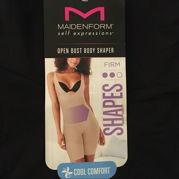 Maidenform Open Bust Body Shaper Bodysuit - Picture 3 of 5